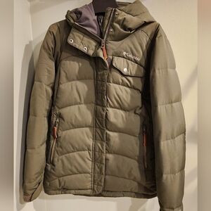 Columbia Olive Green Omni-Heat Jacket with Logo Patch